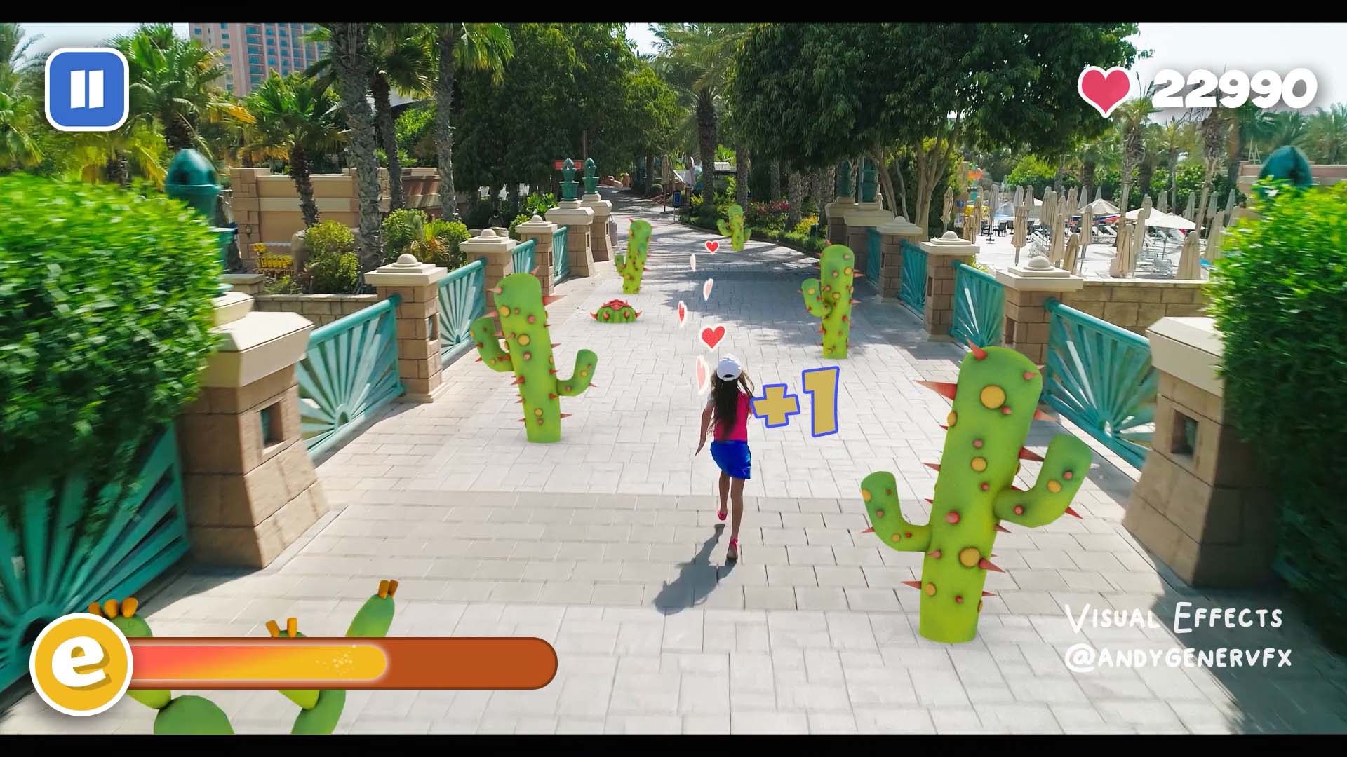 3D Cartoon Game World. Visual Effects by Andy Gener