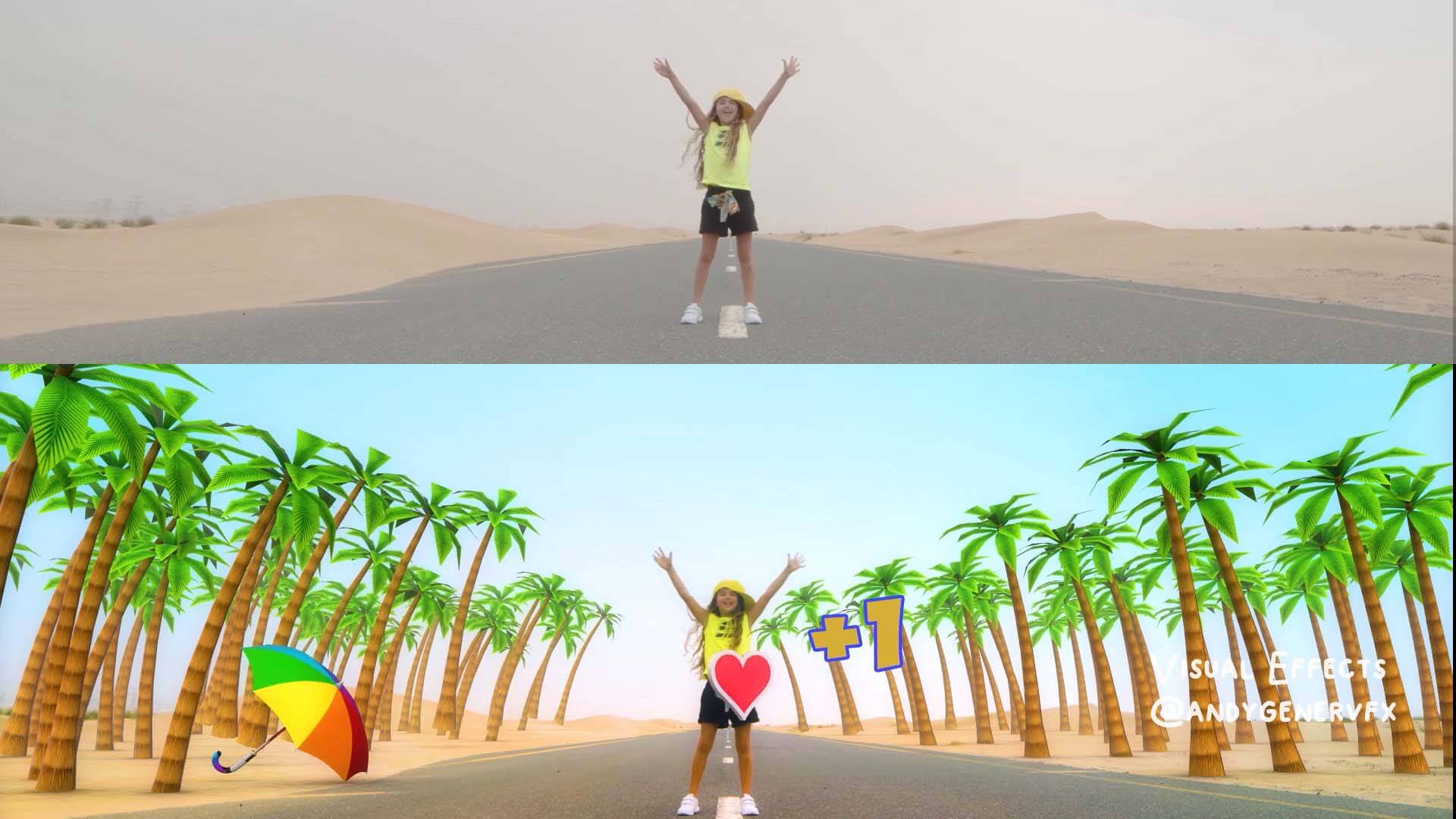 VFX for Cartoon Music Video